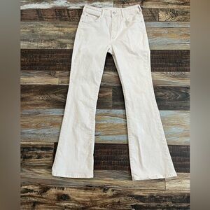 Anthropologie - Pilcro White Flare Leg Jeans